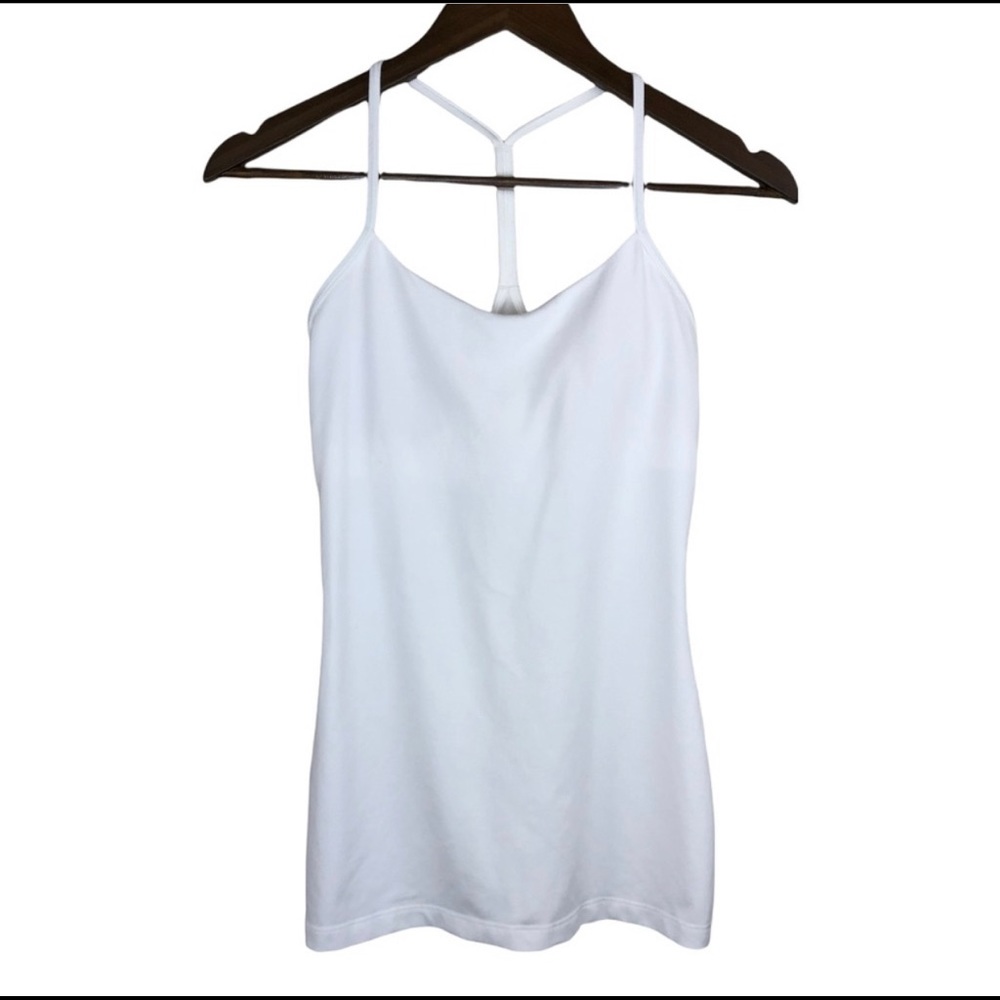 Lululemon White Tank with Padding Size 6
